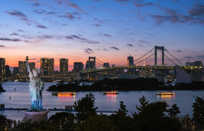 東京都の人気観光スポット　お台場海浜公園＆台場公園